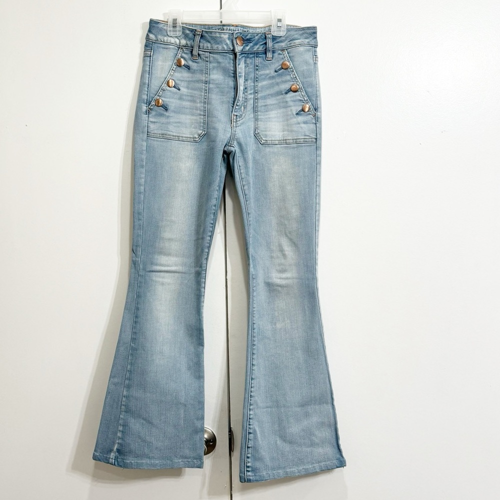 American Eagle Super Stretch Hi Rise Boho Artist Jeans Size 6
